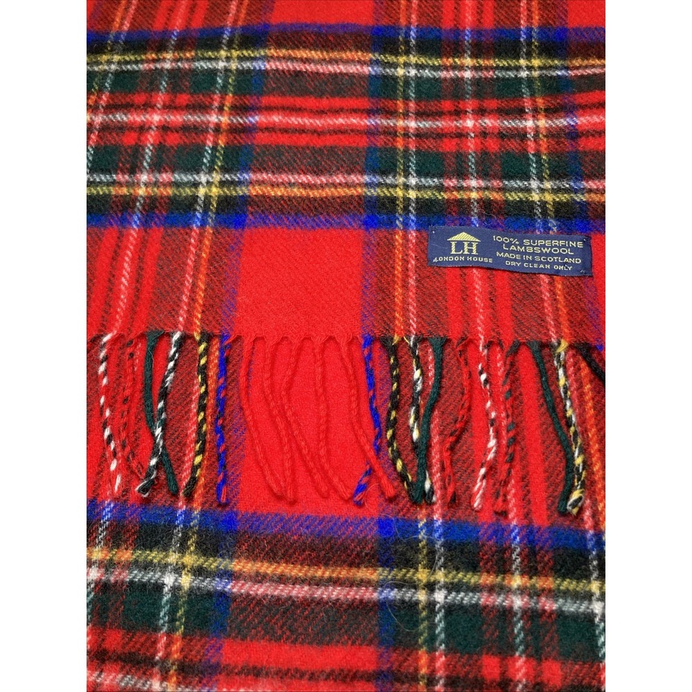 London House Old Money  100% Superfine Lambs wool Scarf Made in Scotland